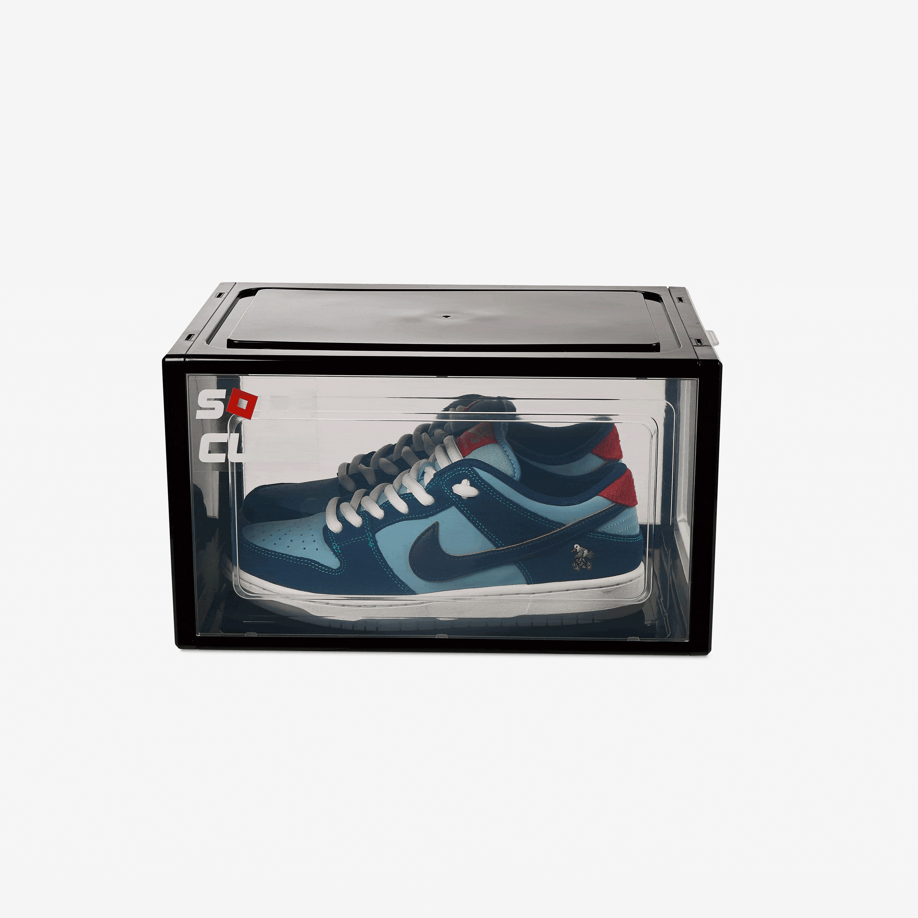 SoleCube | Black Dropfront Sneaker Display Storage Box