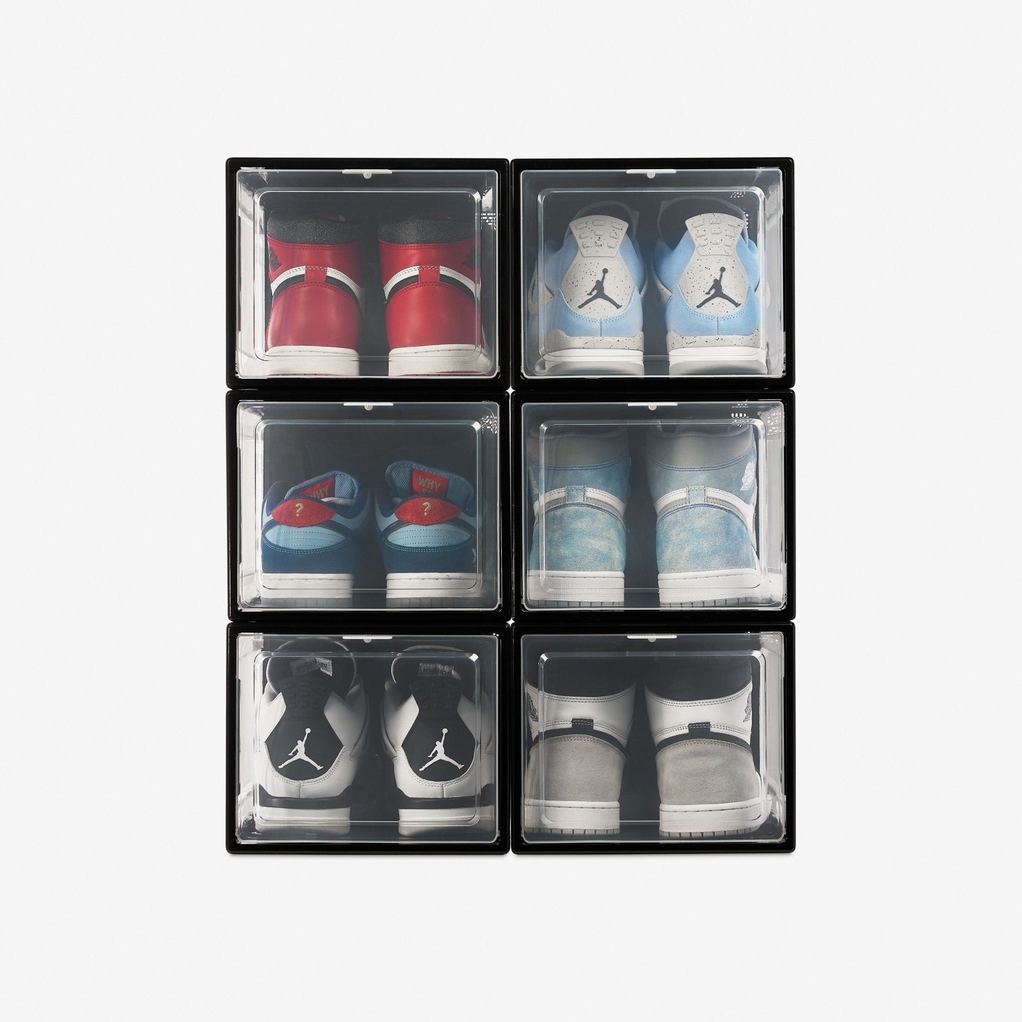 SoleCube | Black Dropfront Sneaker Display Storage Box - SoleCube