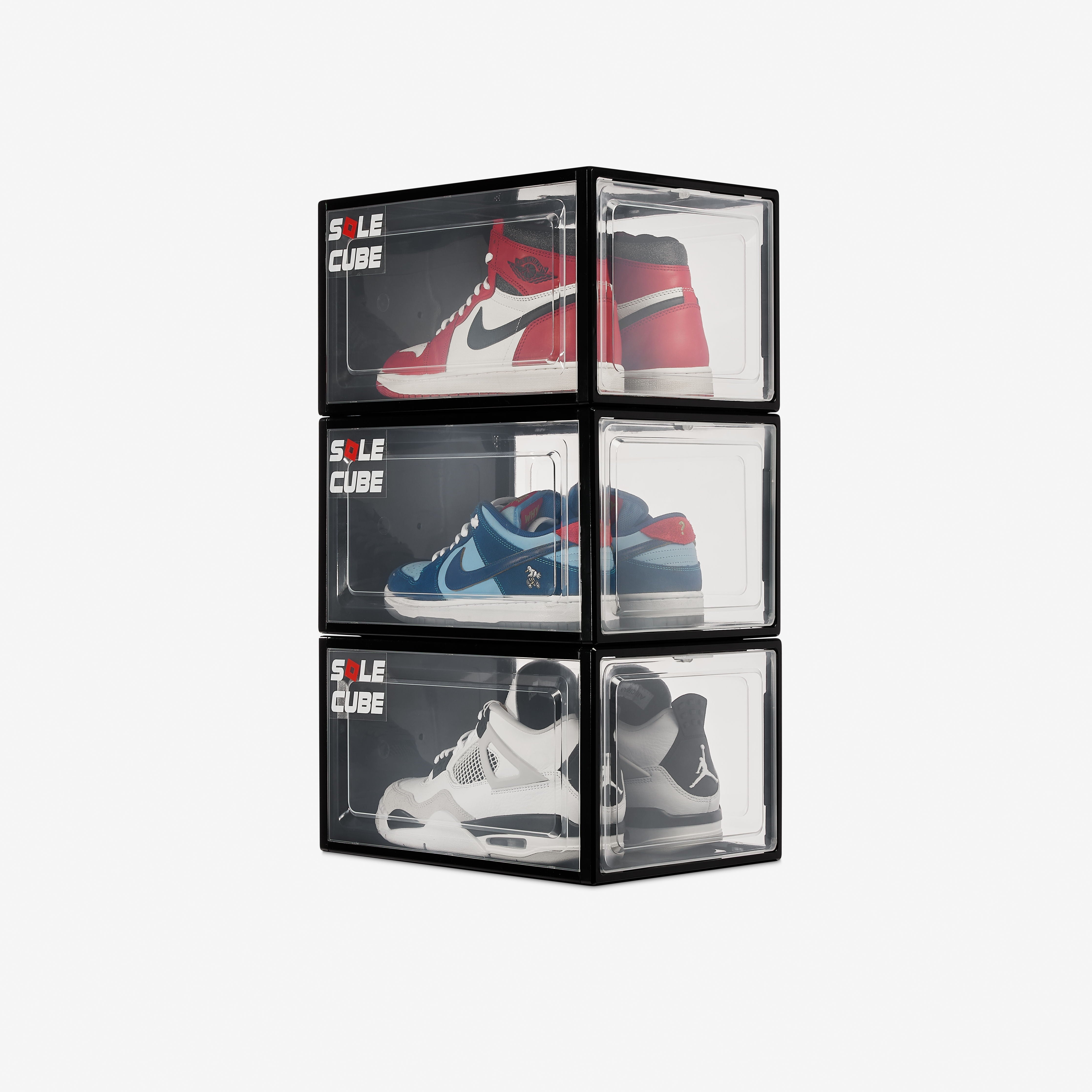SoleCube - Black 'Dropfront' Sneaker Display Storage Box
