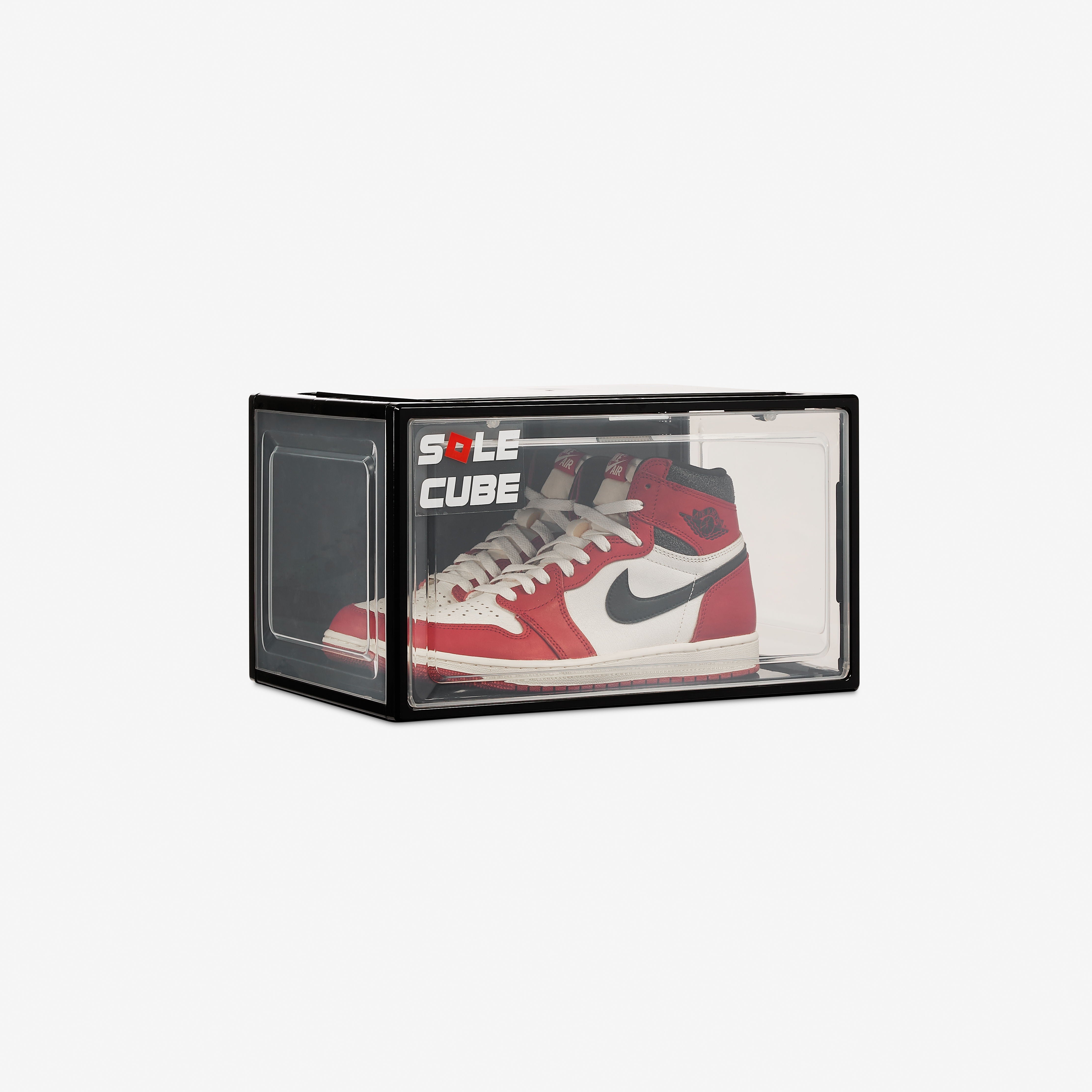 SoleCube - Black Dropside Shoe Display Storage Box