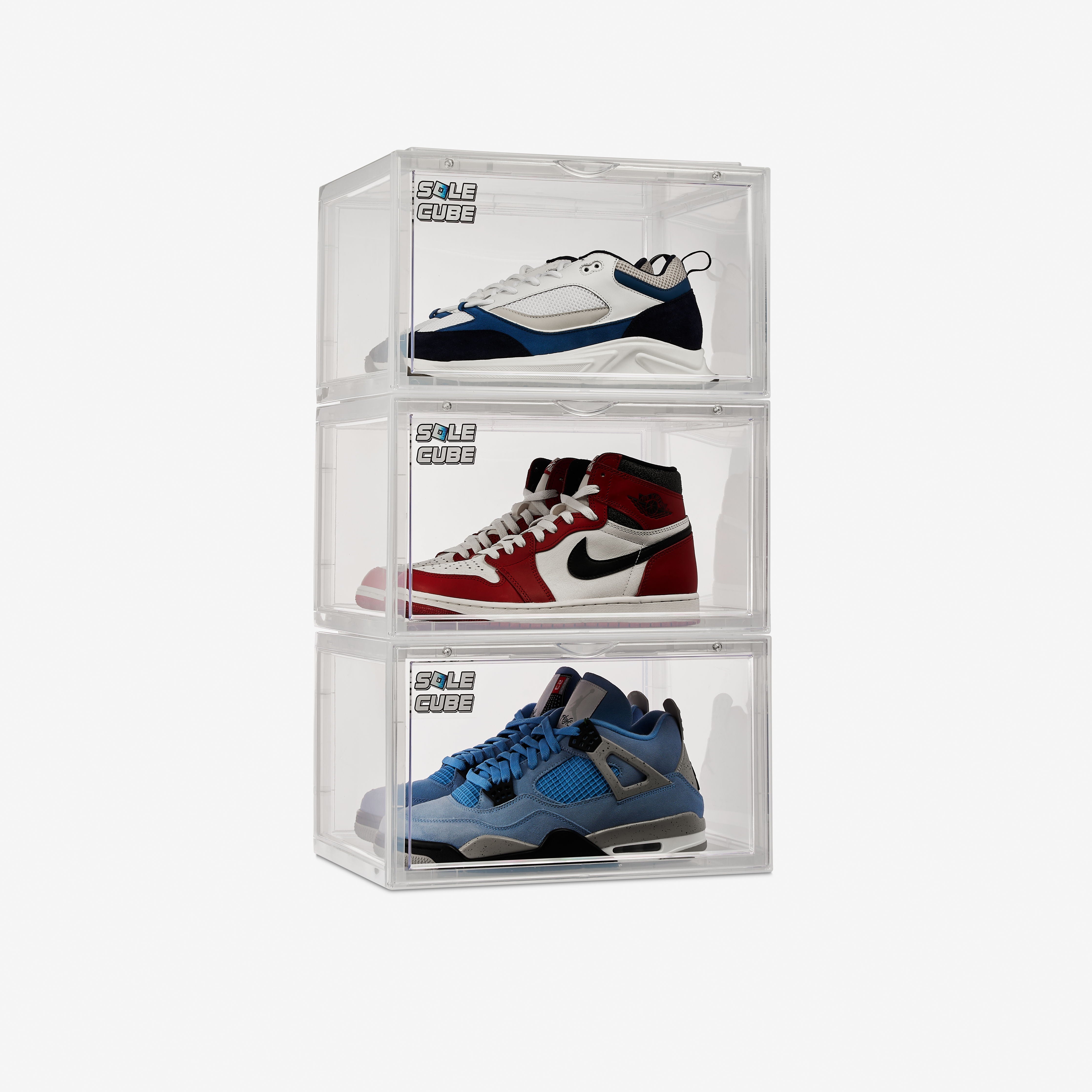 clear stackable shoe storage boxes