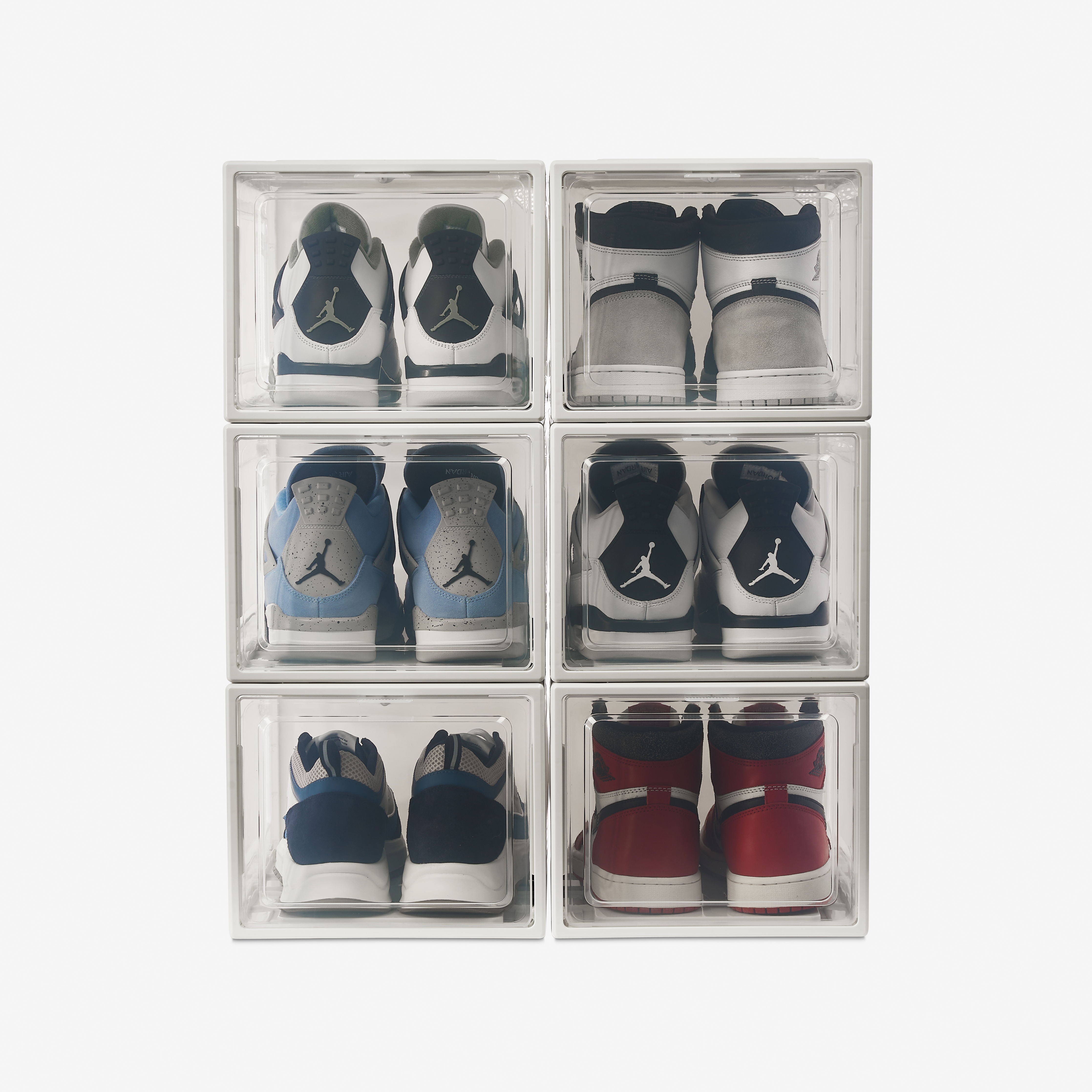 SoleCube - White Dropfront Sneaker Display Storage Box