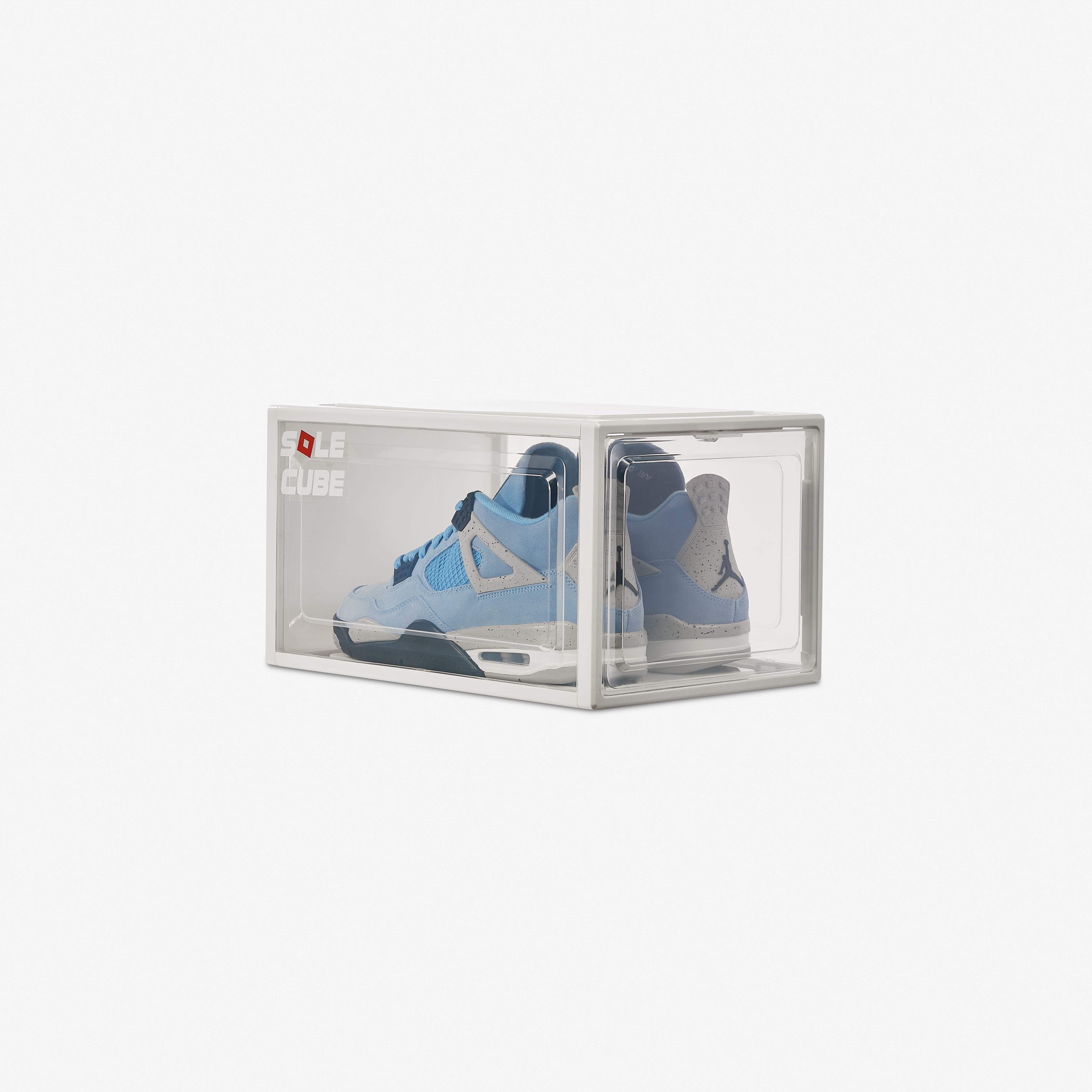 SoleCube - White 'Dropfront' Shoe Display Storage Box