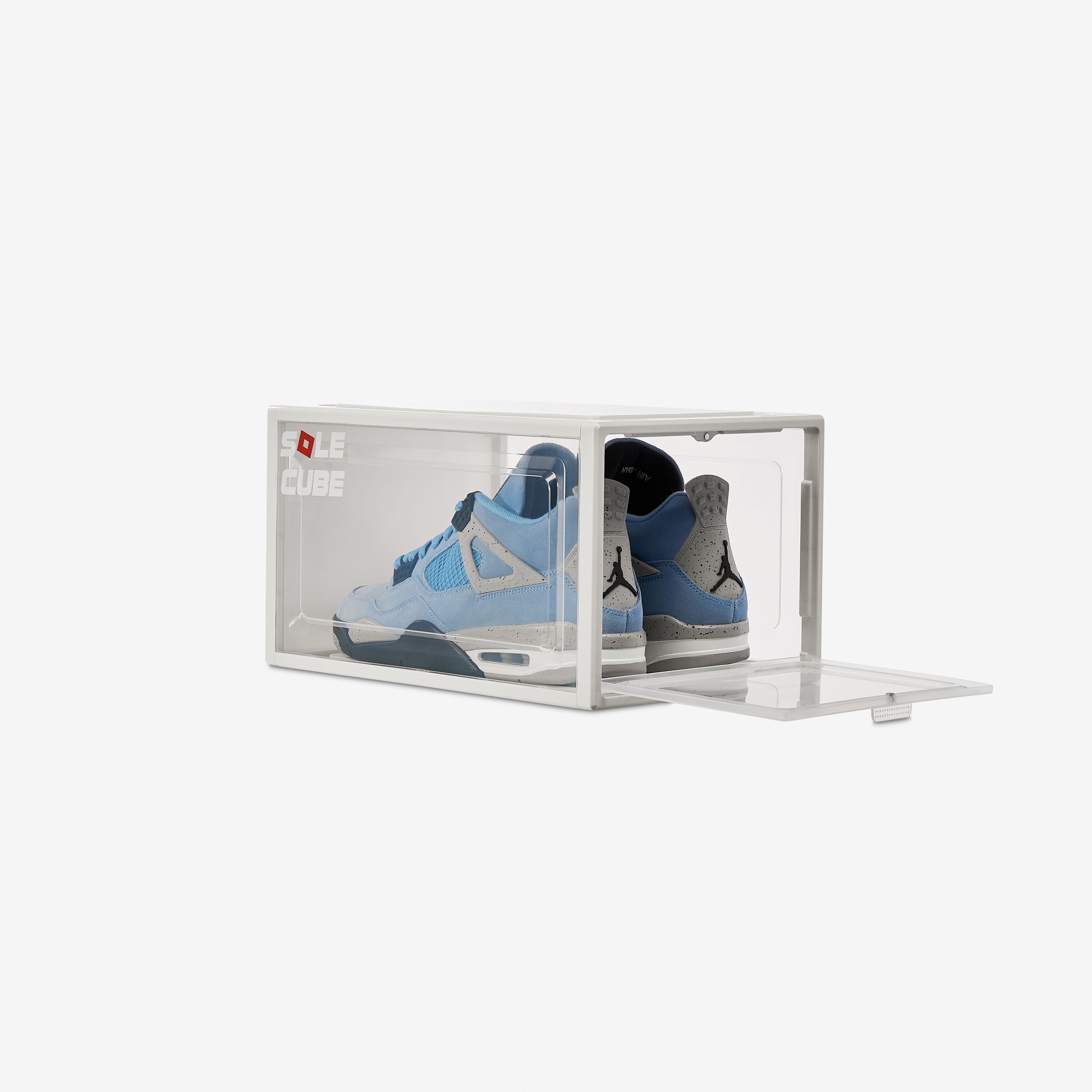 SoleCube - White 'Dropfront' Shoe Display Storage Box
