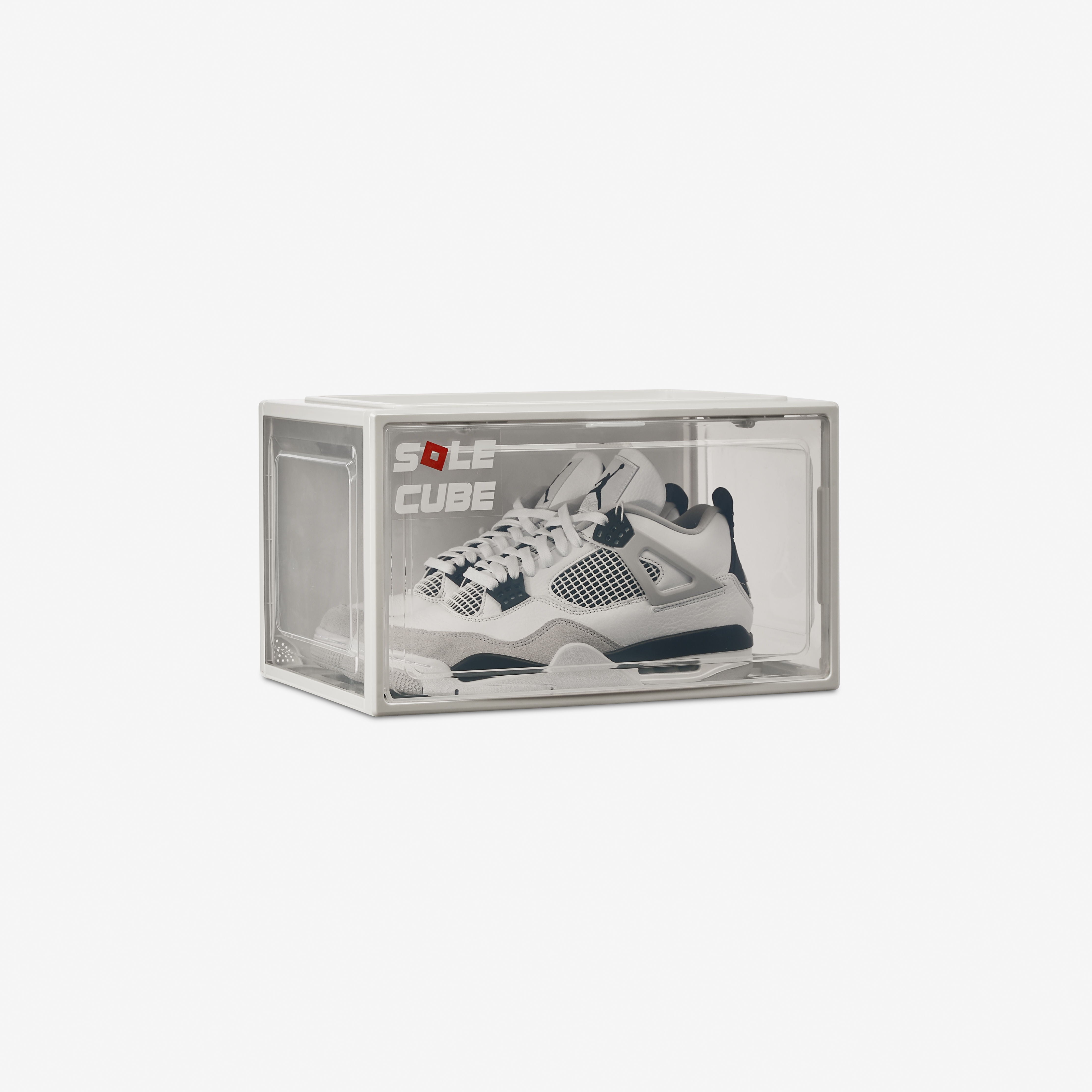 SoleCube - White 'Dropside' Shoe Display Storage Box