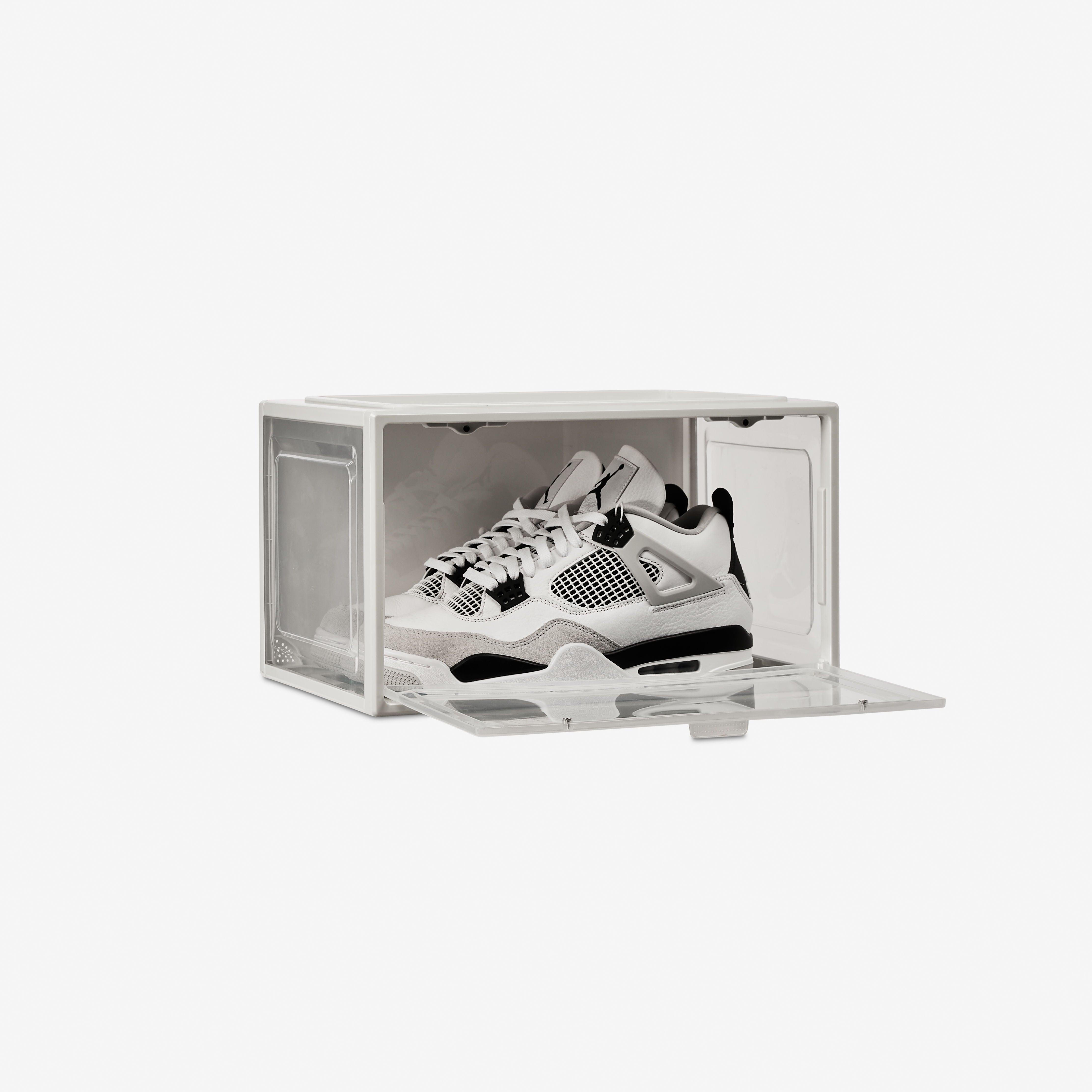 SoleCube - White 'Dropside' Shoe Display Storage Box