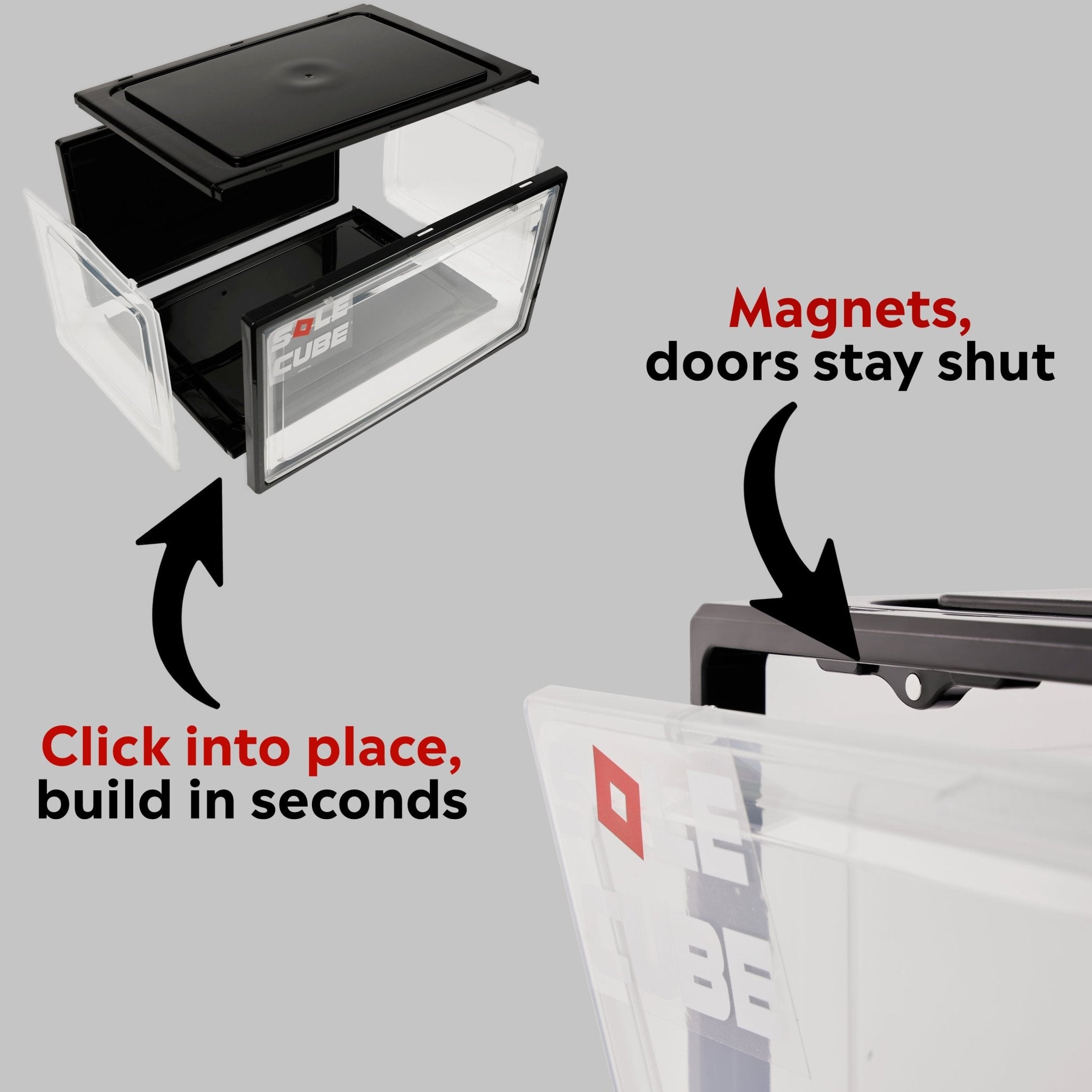 SoleCube Stackable Shoe Display Box - SoleCube