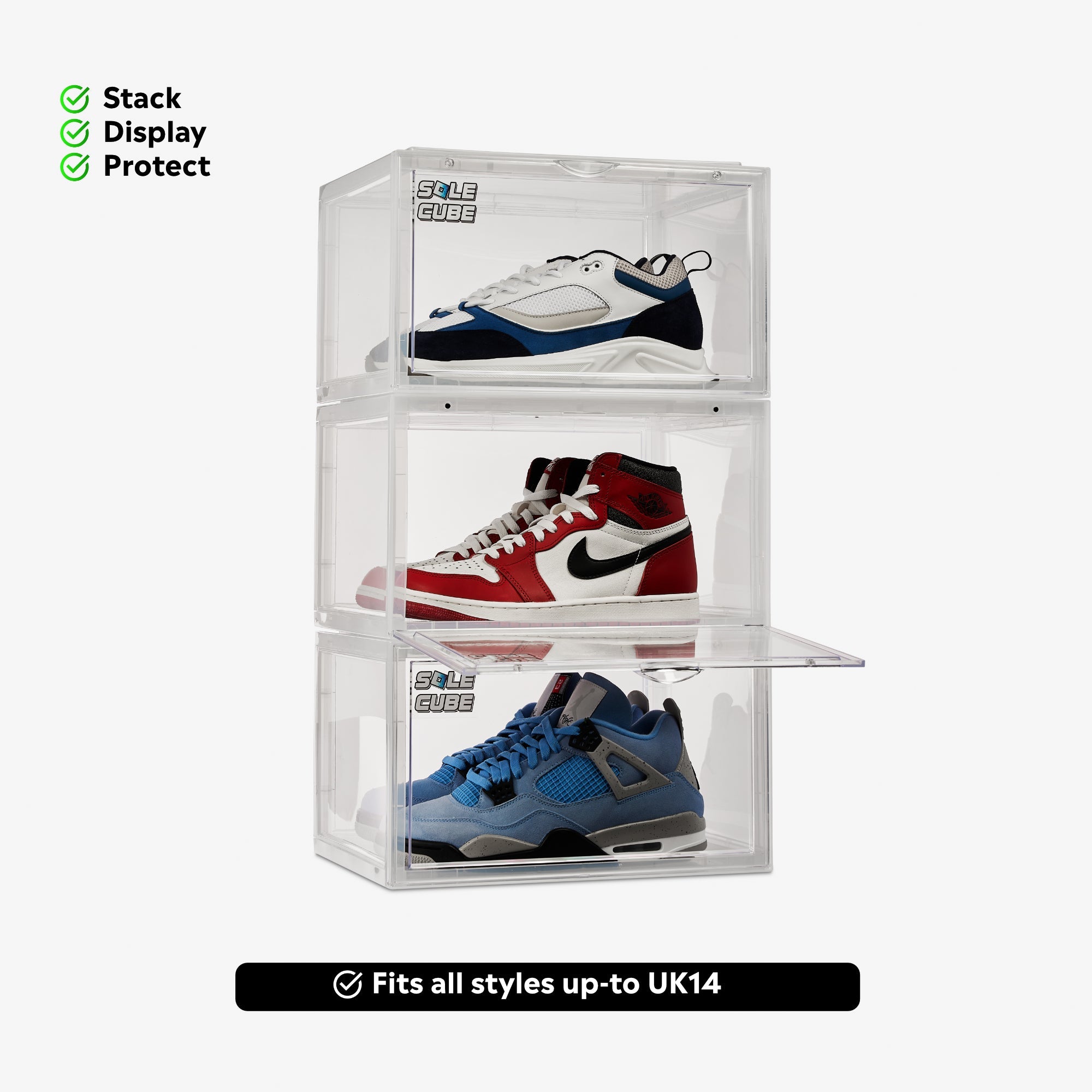 SoleCube Stackable Shoe Display Box - SoleCube