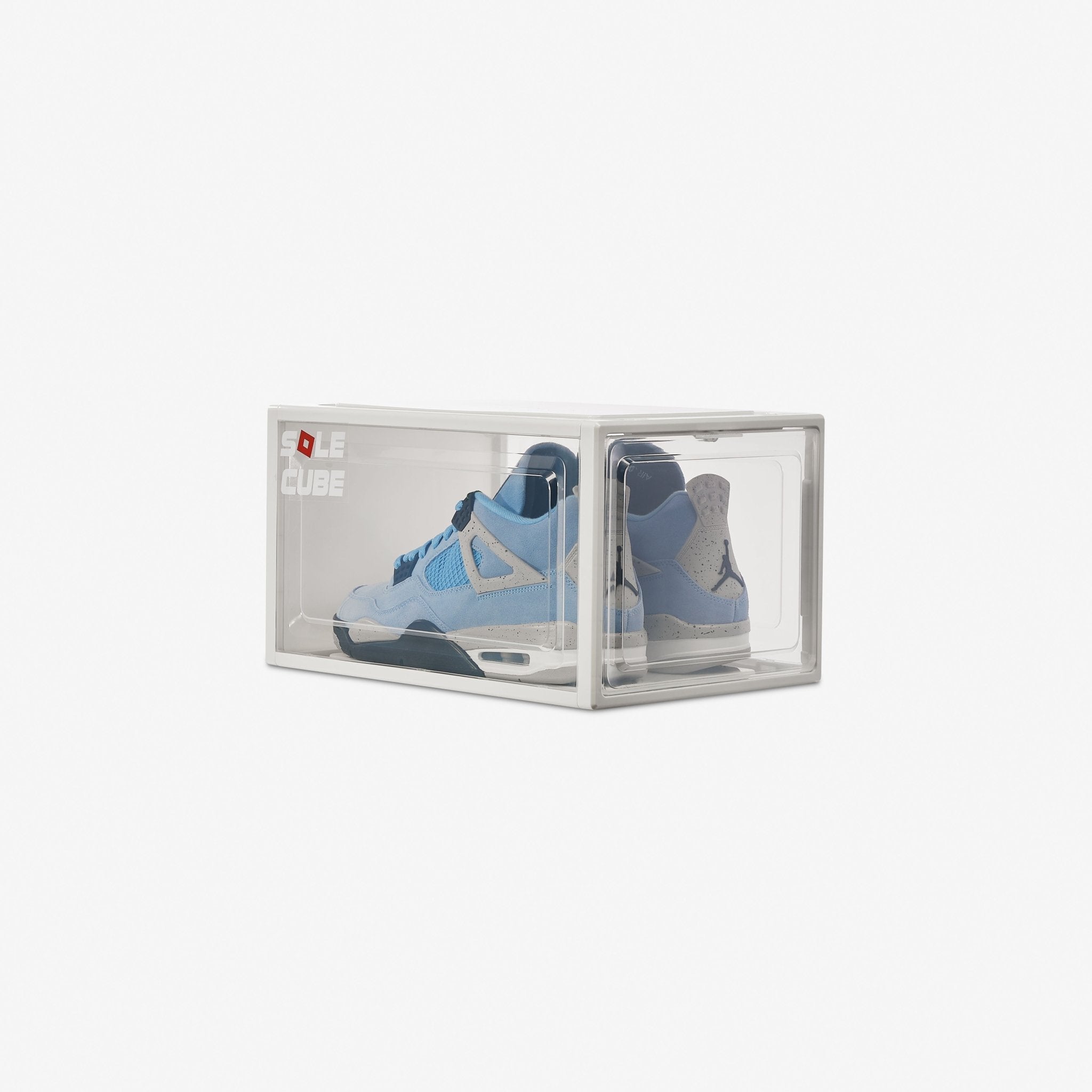 SoleCube | White Dropfront Shoe Display Storage Box - SoleCube